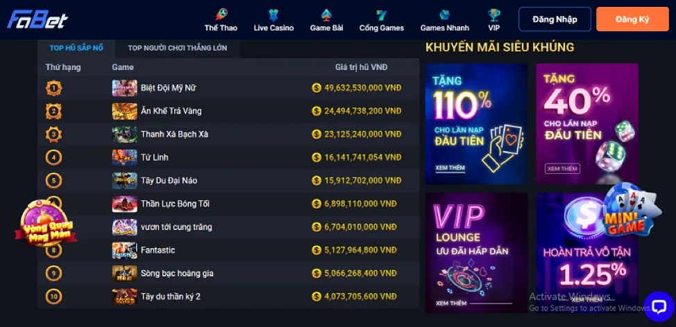 Ưu đãi chào mừng thành viên mới win888 bet